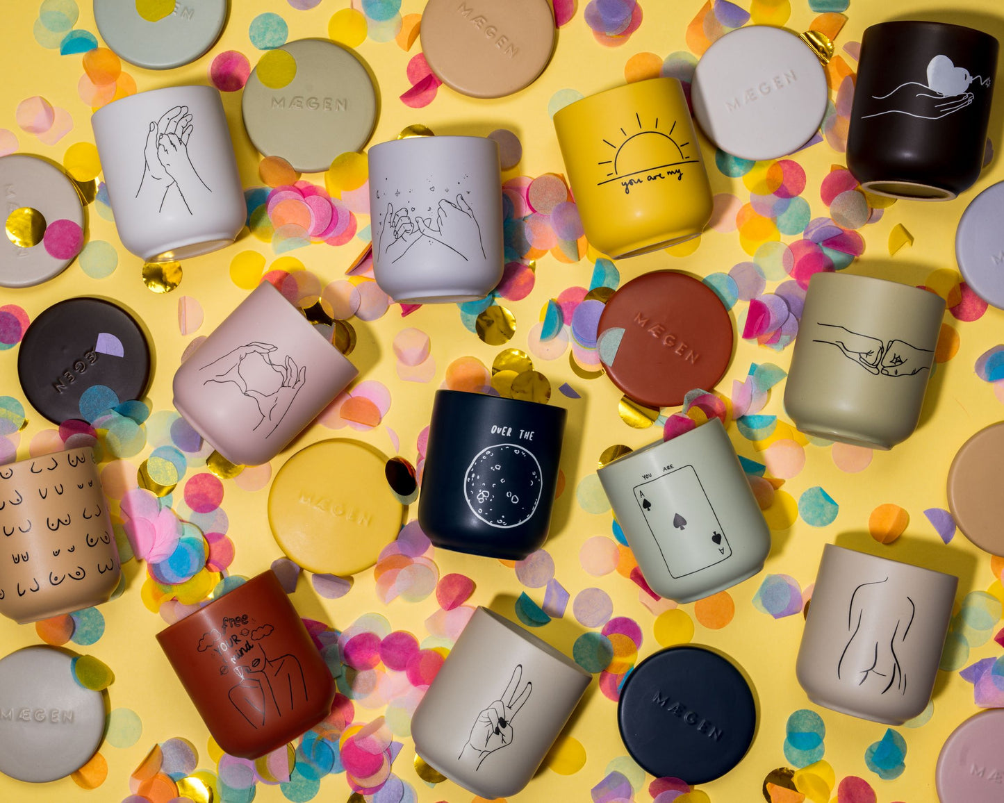 MAEGEN You Are My Sunshine Sweet Basil & Cucumber Candle