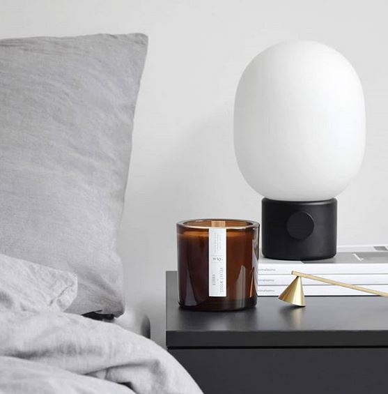 Mini amber candle - Bamboo & Bergamot Oil