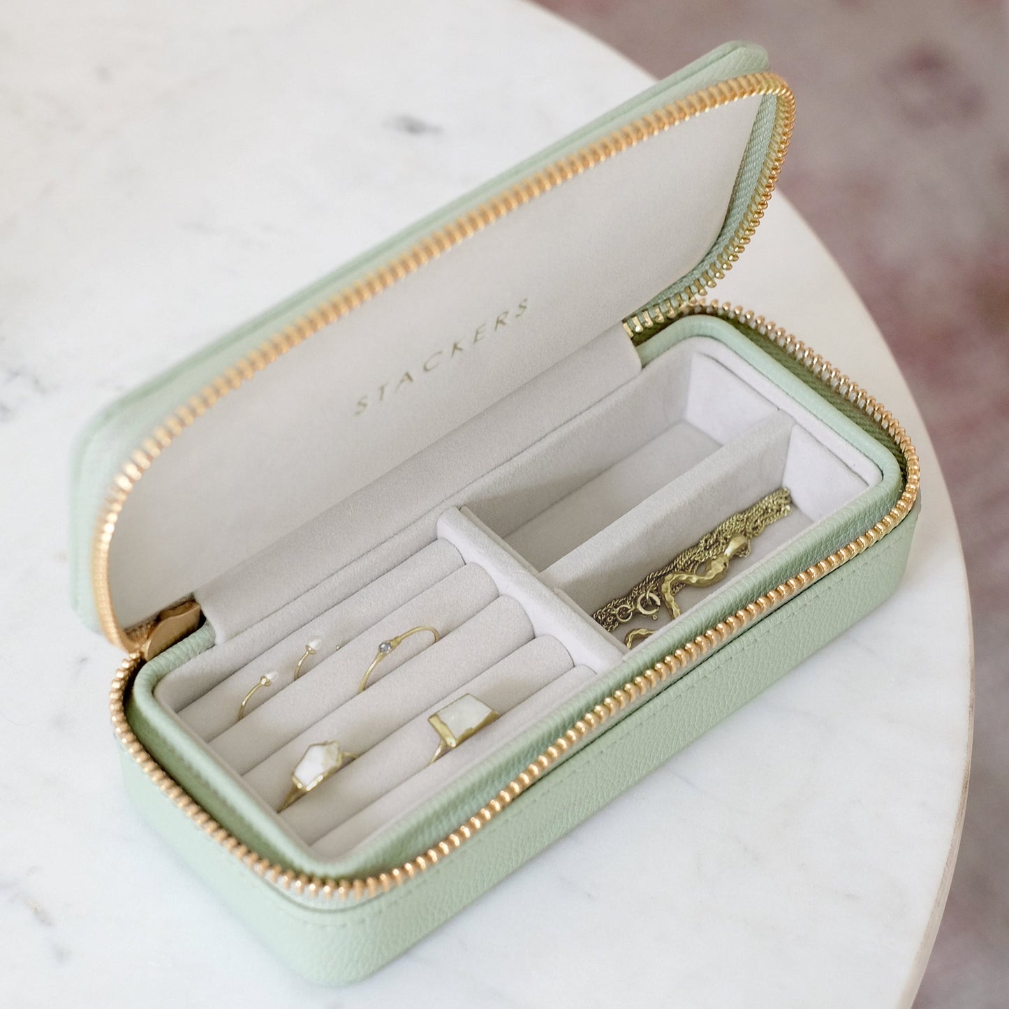 Sage Green Medium Jewellery Box