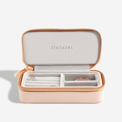 Blush Pink Medium Zipped Jewellery Box