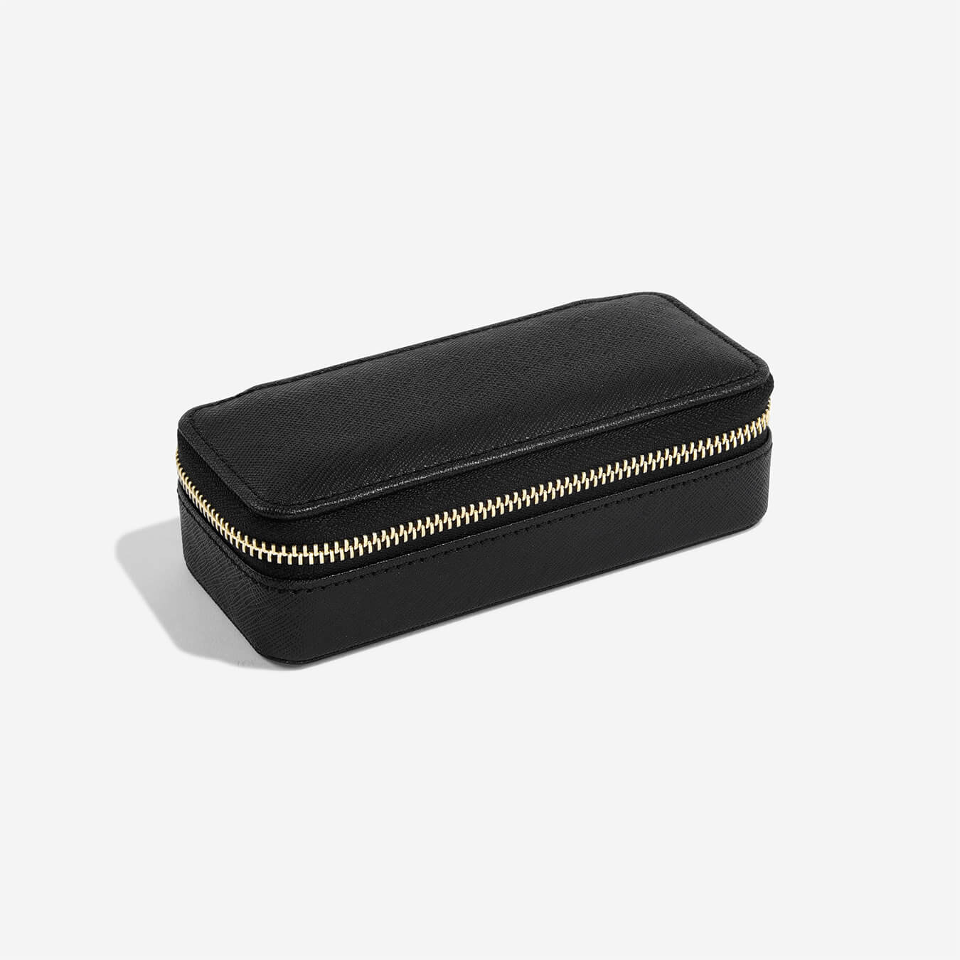 Black Medium Zipped Travel Jewellery Box