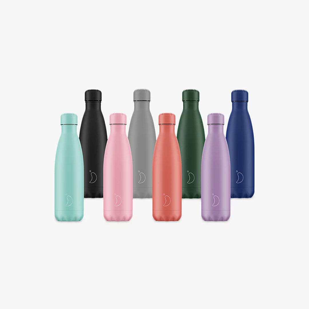 Chilly's Water Bottle, Stainless Steel and Reusable, Leak Proof, Sweat, Pastel Green