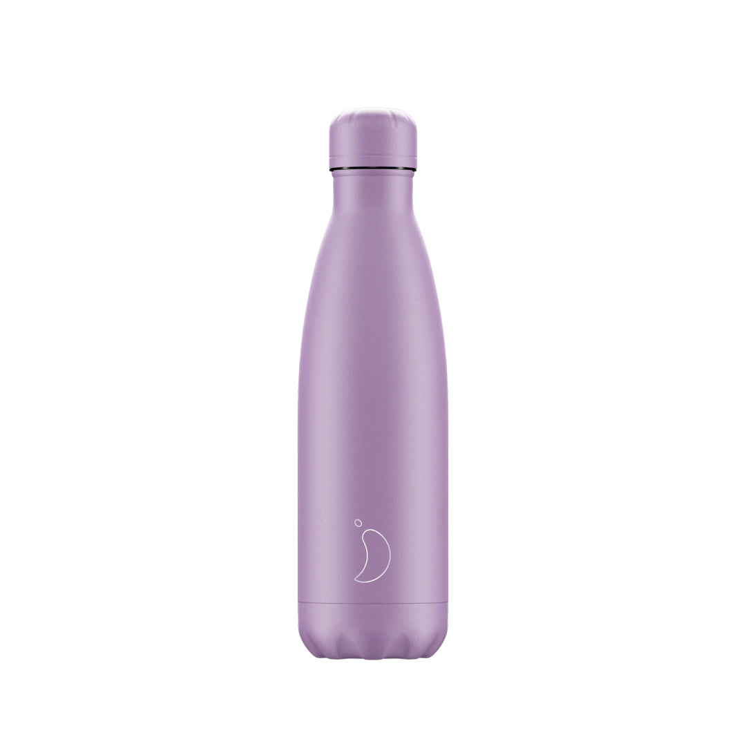 Chilly's Pastel All Purple 500ml Stainless Steel Water Bottle