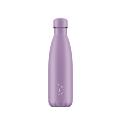 Chilly's Pastel All Purple 500ml Stainless Steel Water Bottle