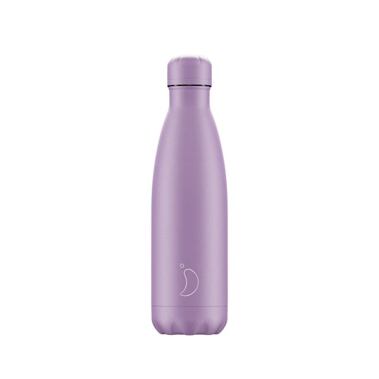 Chilly's Pastel All Purple 500ml Stainless Steel Water Bottle